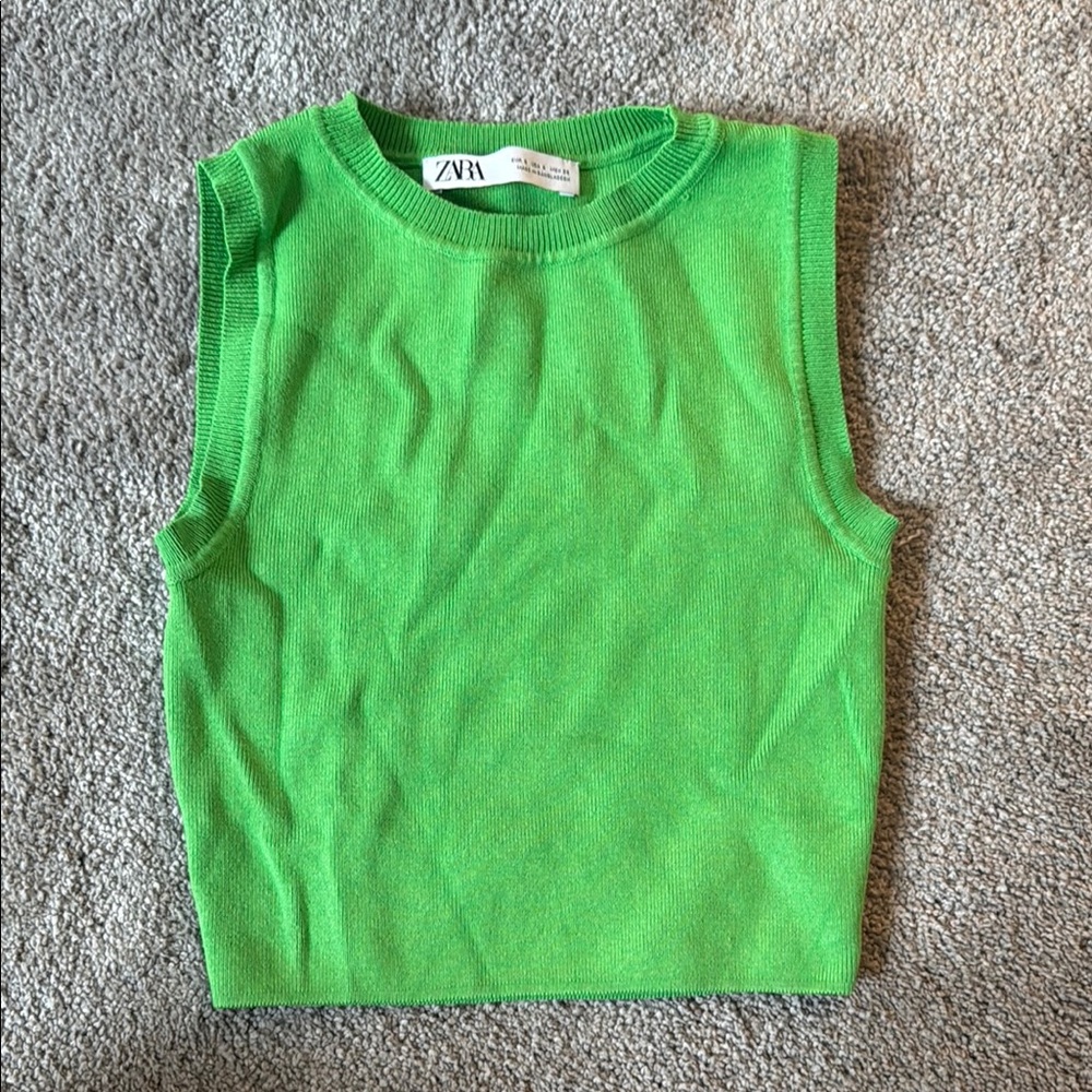 Zara Green Tank Top